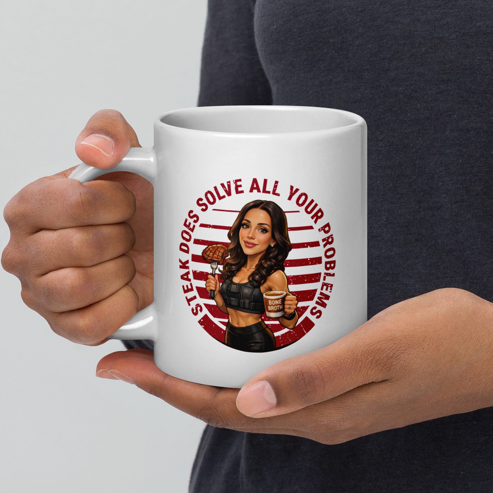 Steak Solves All Mug - Image 5